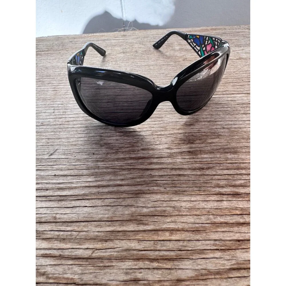 Salvatore Ferragamo Sunglasses 2158 101/87 Made in Italy 63-16-121 Floral Temple - Picture 9 of 9